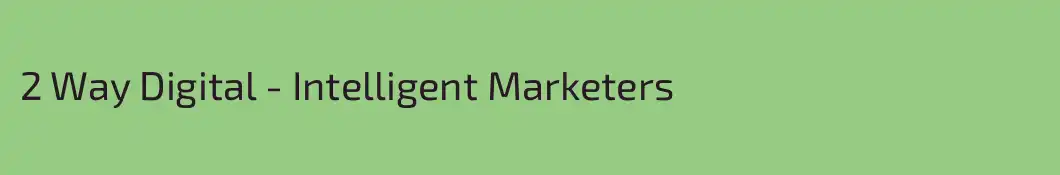 2 Way Digital - Intelligent Marketers
